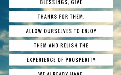 Counting Those Blessings!