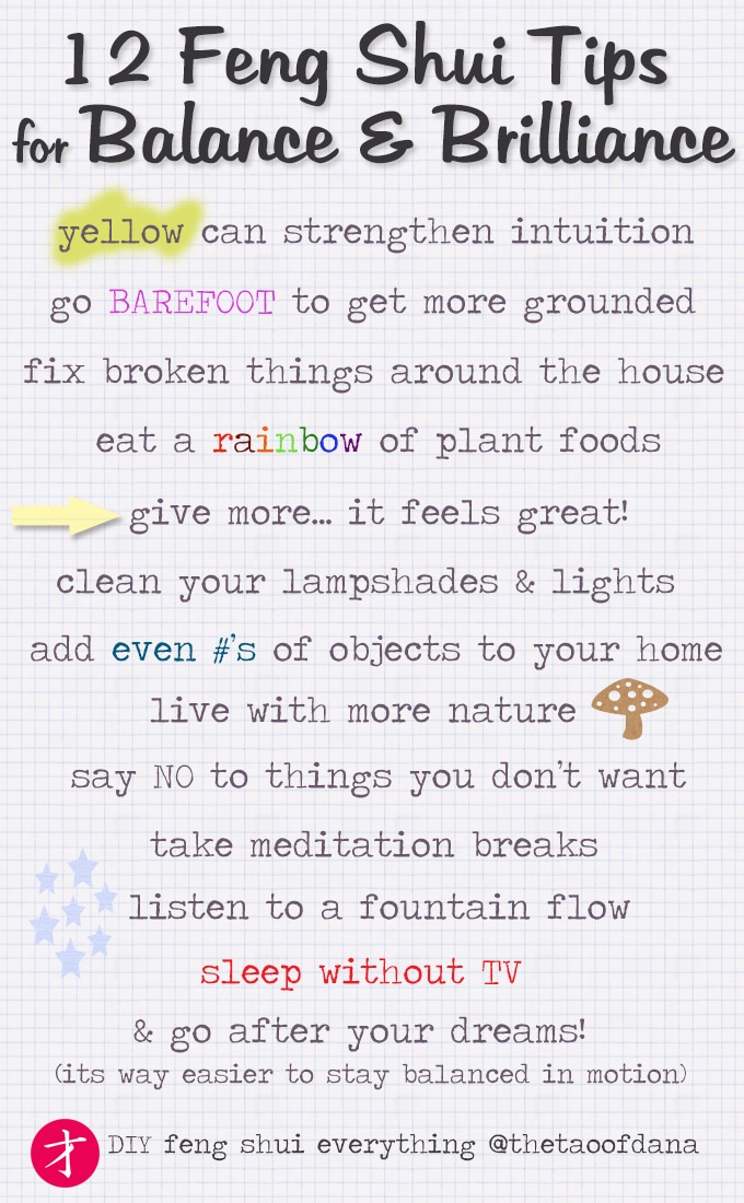 feng shui tips dana claudat