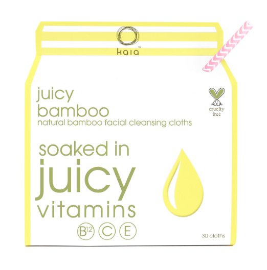 image2 Kaia Naturals Juicy Bamboo Natural Facial Cleansing Cloths