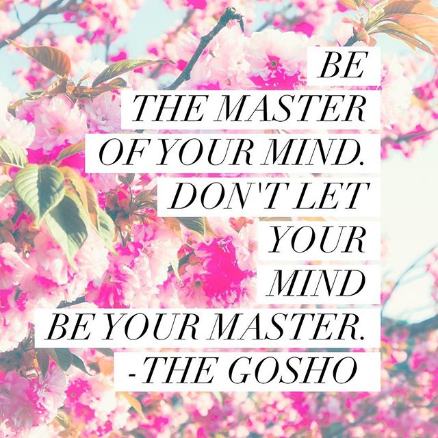 be the master of your mind