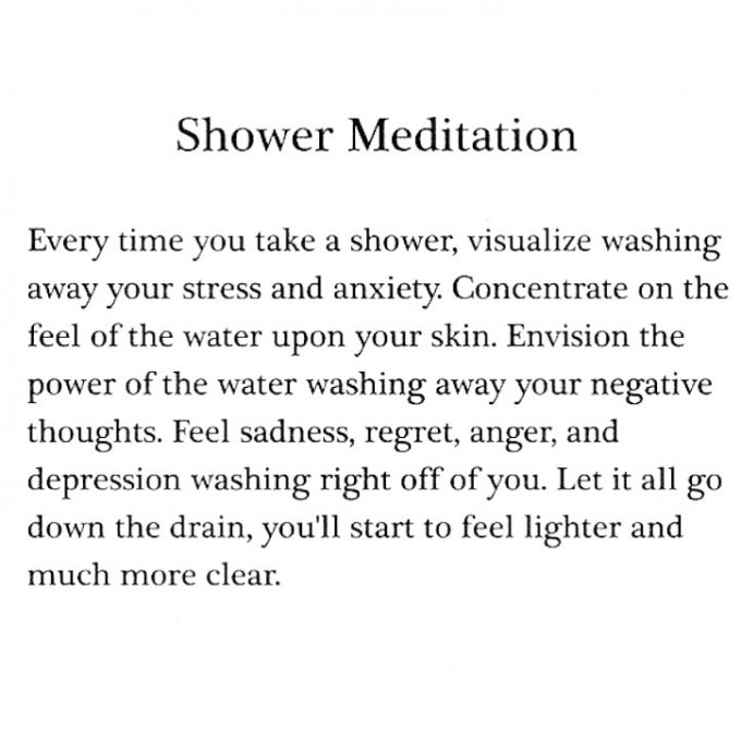 shower meditation from @peacelovevibes shower meditation from @peacelovevibes