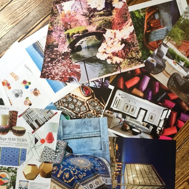 pulling vision board pictures from The Tao of Dana