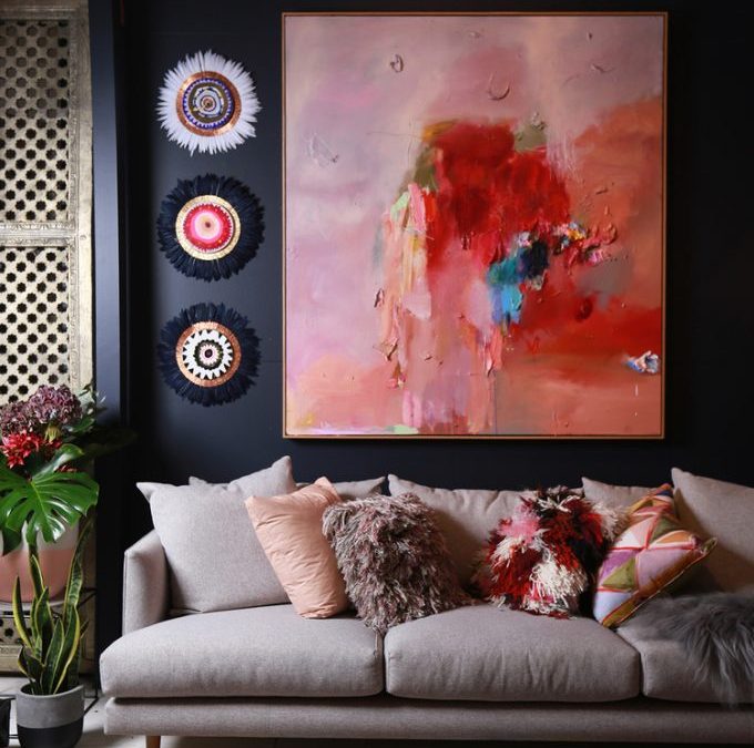 Making Big Home Statements With Abstract & Beautiful Art!
