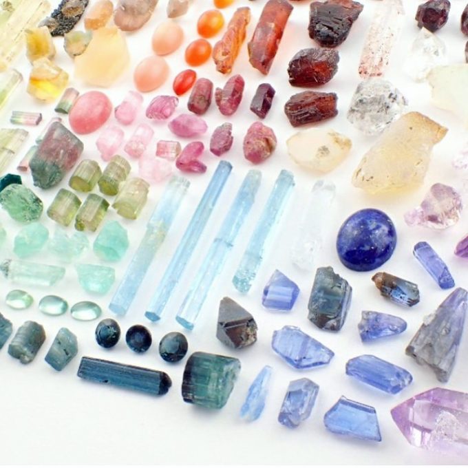 structure minerals crystal rainbows