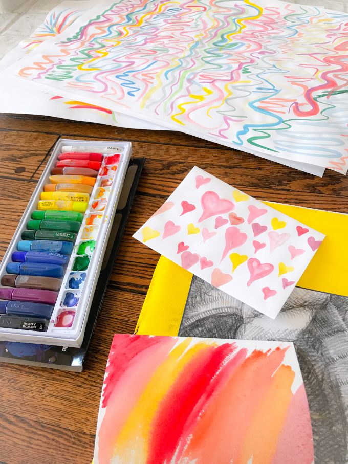 painting watercolors